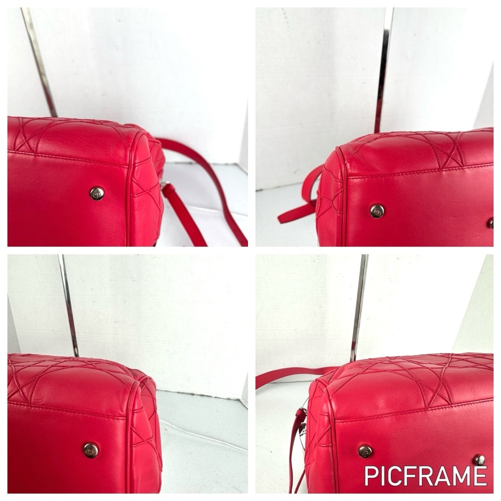 LADY DIOR Granville Cannage Satchel Bag Leather - Picture 6 of 13